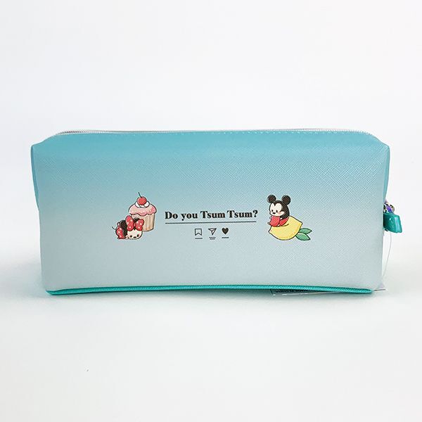 ツムツム ペンケース 整列 ペンポーチ 筆箱 ディズニー 水色