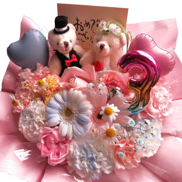 フラワーアレンジメント 結婚記念日 2周年 2年 2年記念日