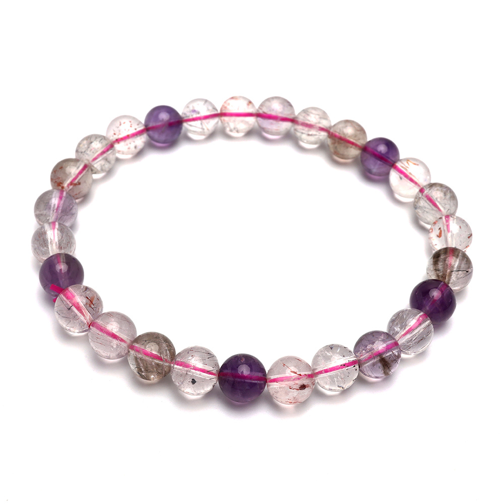 天然石ブレスレット パワーストーンブレスレット スーパーセブン 7mm