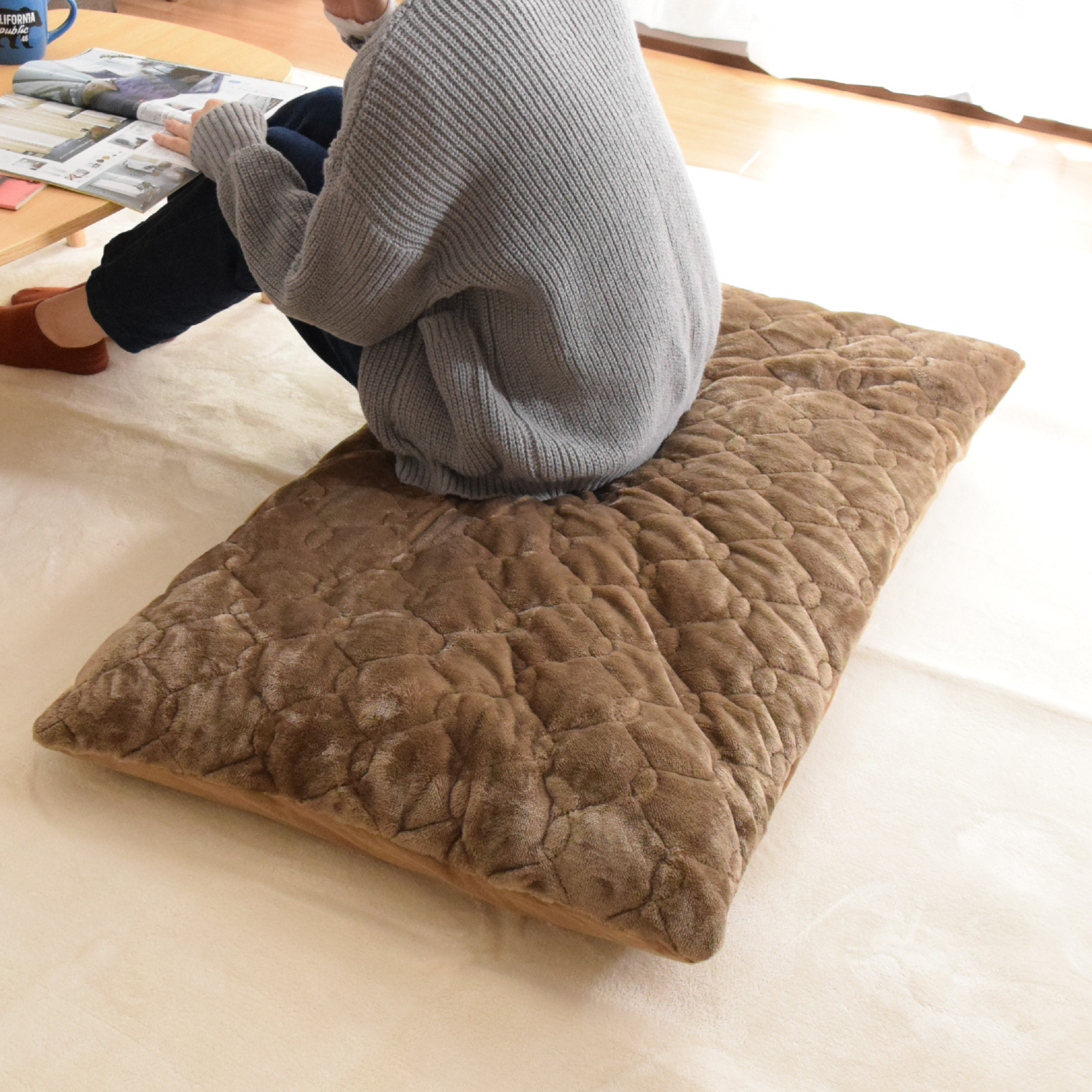 長座布団 カバー 中身セット ごろ寝マット 約68×120cm 洗える ソファー