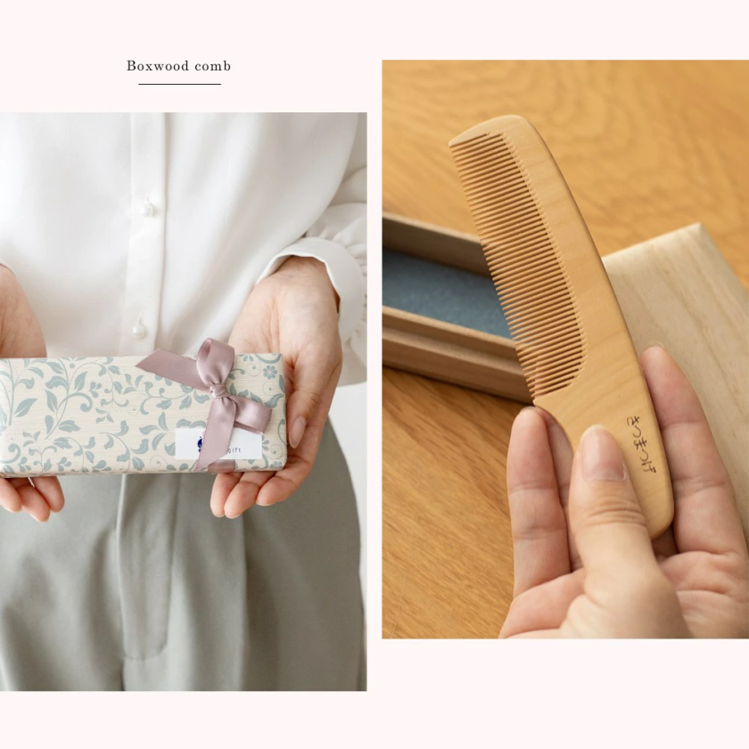 薩摩つげ櫛 てつきぐし つげぐし ギフト 4寸5分 鹿児島産 国産 つげ