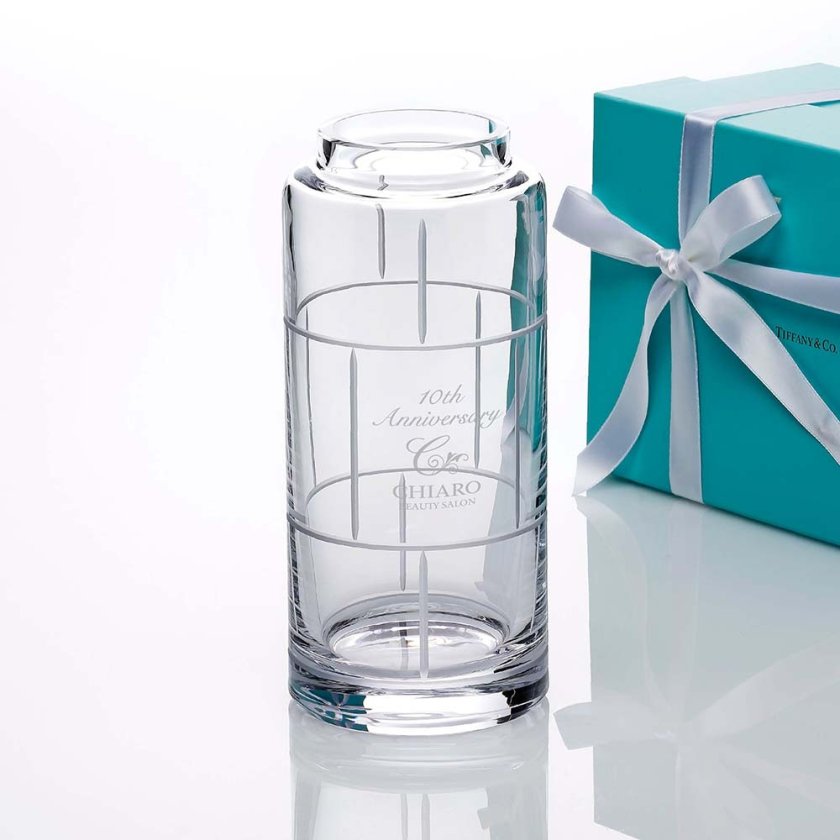 Tiffany ティファニー モダンバンブー クリスタルガラス バッド ベース