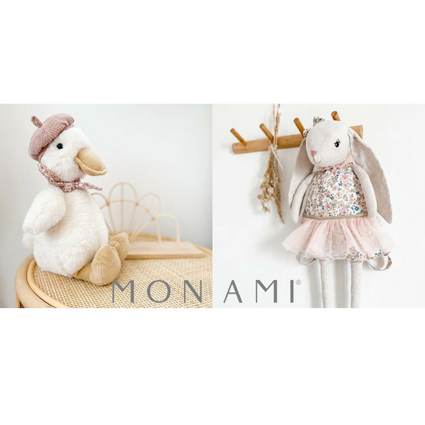 モナミ MON AMI フェイス クリームフローラルバニー ぬいぐるみ 人形