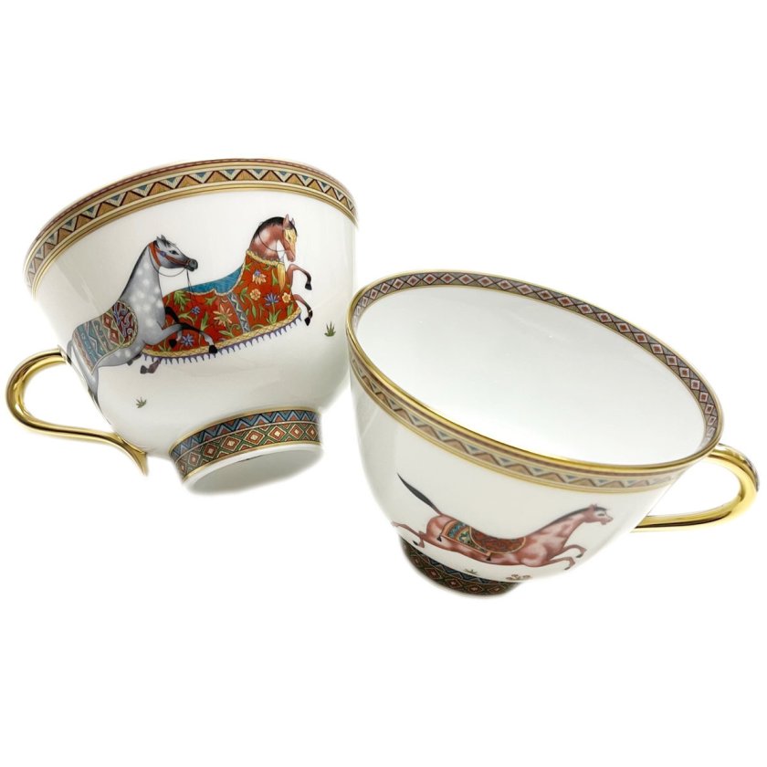 エルメス 食器 ペア HERMES 009883P CHEVAL DORIENT シュヴァル