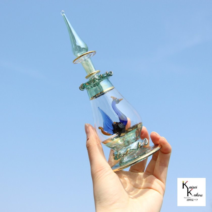 エジプトボトル アニマル グリーン 白鳥』エジプシャンボトル 香水