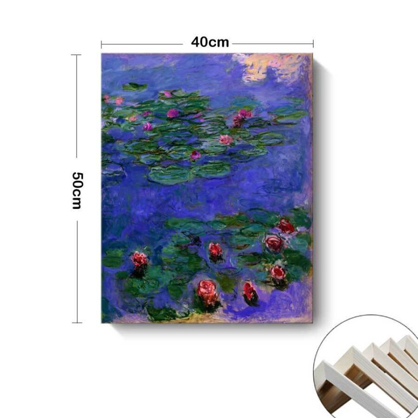 クロード モネ 睡蓮 パネル 40cm×50cm 名画 絵画 インテリア 油絵 風景