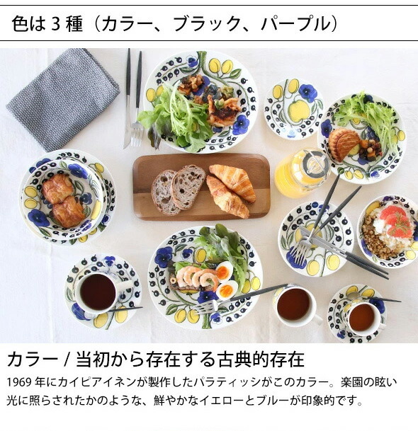 アラビア パラティッシ ブラック Black Paratiisi 6670 プレート 26cm