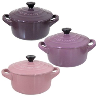 未使用品 LE CREUSET ハート型鍋 パープル 未使用品 LE CREUSET ハート