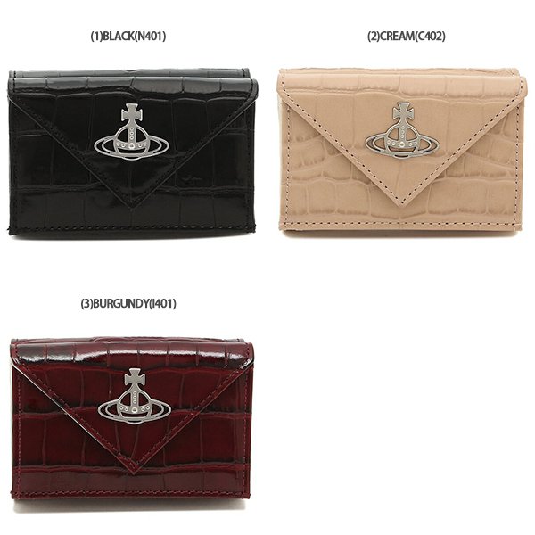 ヴィヴィアンウエストウッド 三つ折り財布 クロコダイル ミニ財布