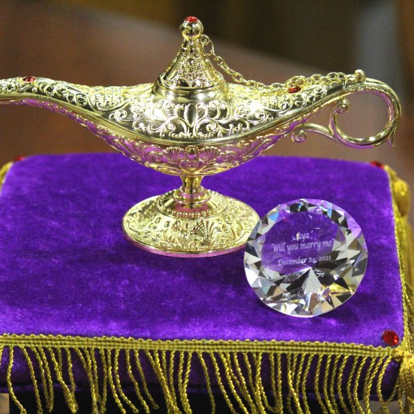 アラジンと魔法のランプクリスタルダイヤセット【お名前＆メッセージ