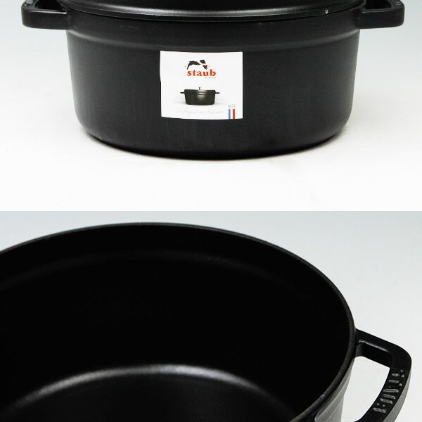 ストウブ ココット ラウンド 24cm マットブラック 25 両手鍋 耐熱