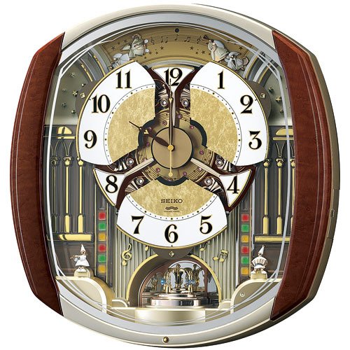 名入れ可能】SEIKOからくり壁掛け時計 ウエーブシンフォニー RE564H