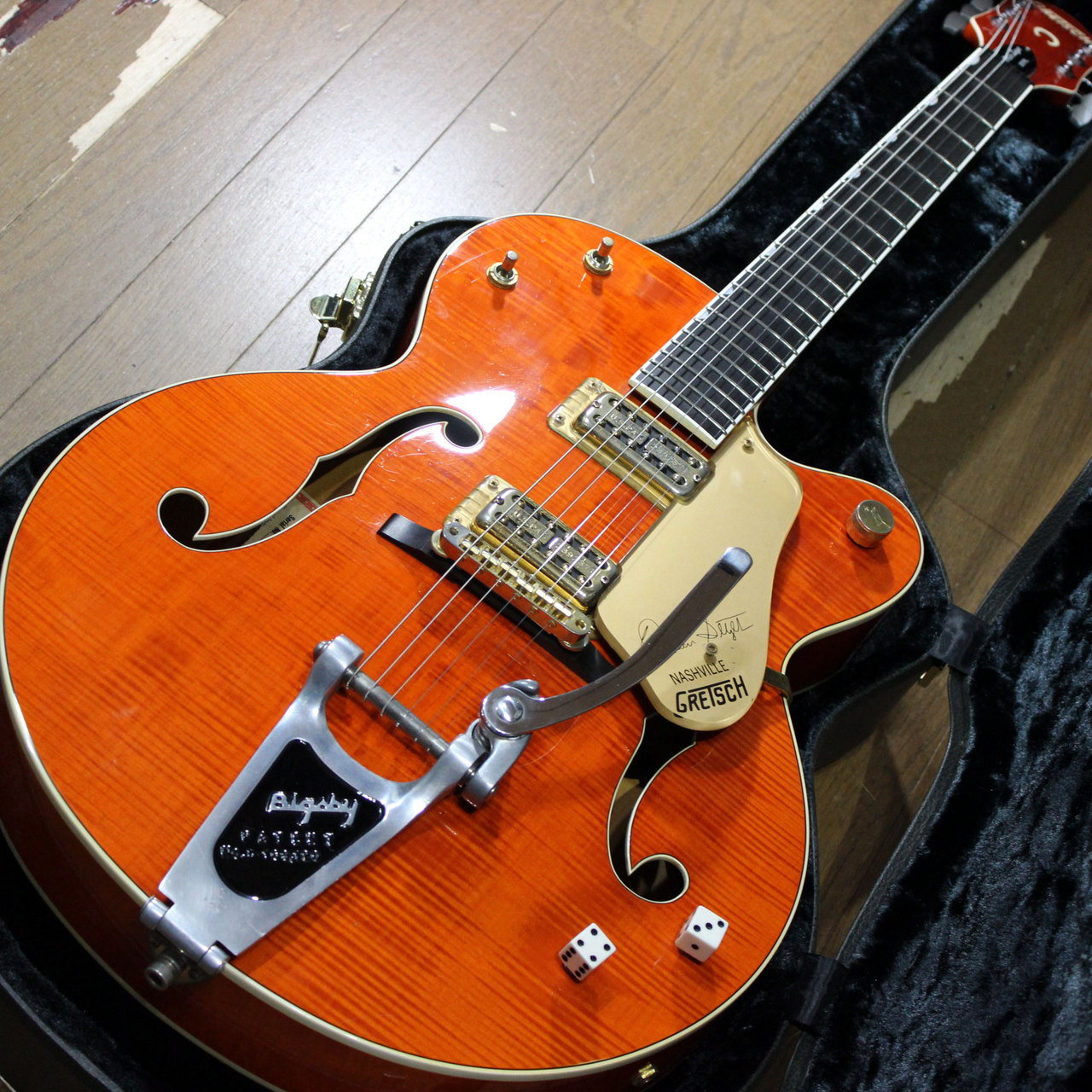 Gretsch 6120SSU Brian Setzer Nashville Orange Stain 2000年製です