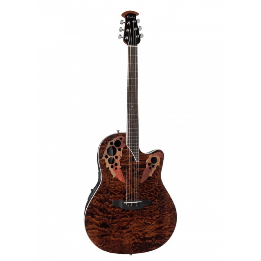 Ovation CE44P-TGE-G Celebrity Elite Exotic Mid Depth Tiger Eye