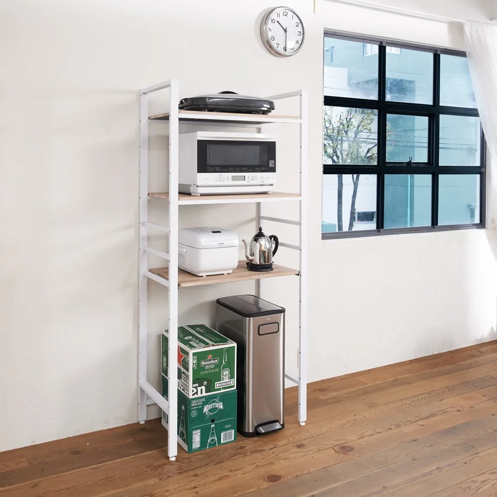 ブルックリン風キッチンラック 3段 幅80cm 通販 - ディノス