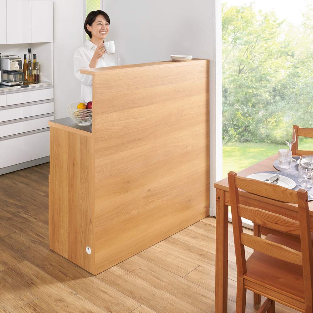 手元が隠せる間仕切りカウンター 幅150cm 通販 - ディノス