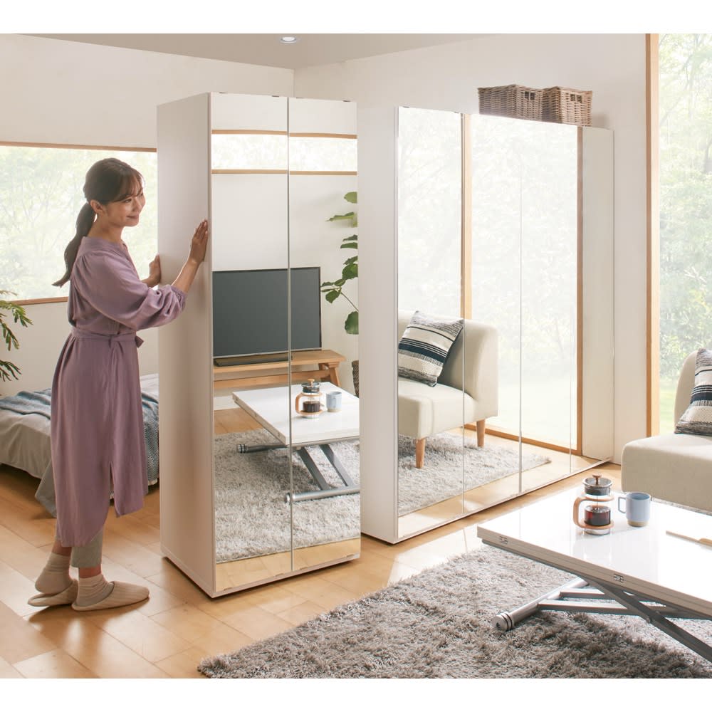 きょうか ニトリ ミラー付きクローゼット きょうか ニトリ ミラー付き