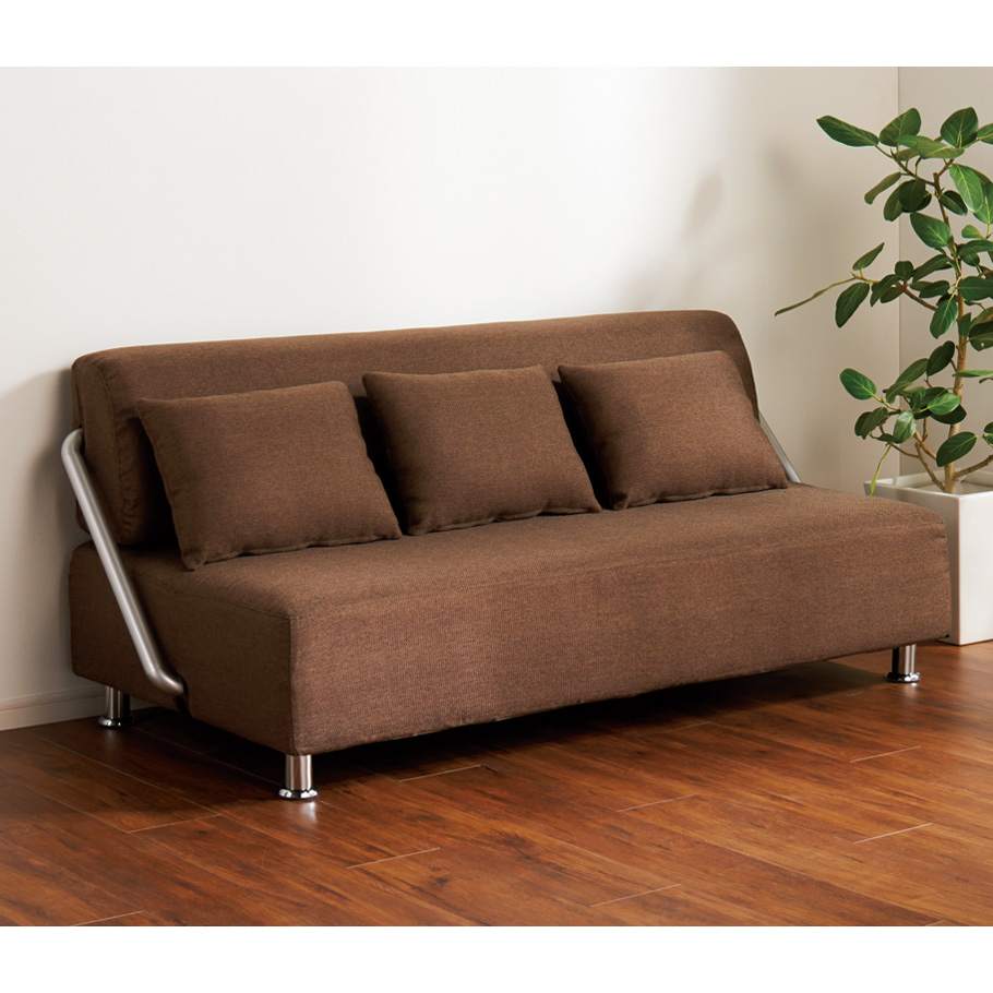 簡単にベットに変身！壁につけたまま使えるソファベッド 幅172cm 通販