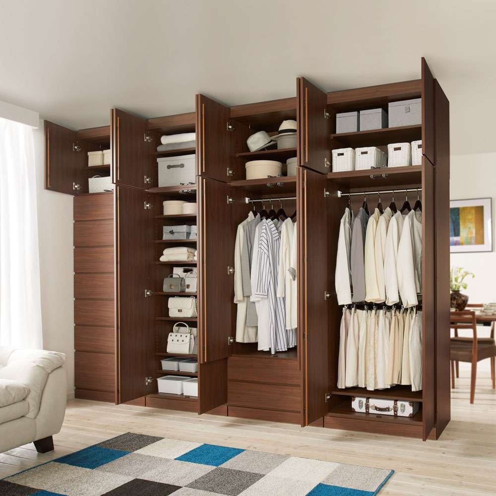 壁面間仕切りワードローブ 棚タイプ・幅80cm 通販 - ディノス