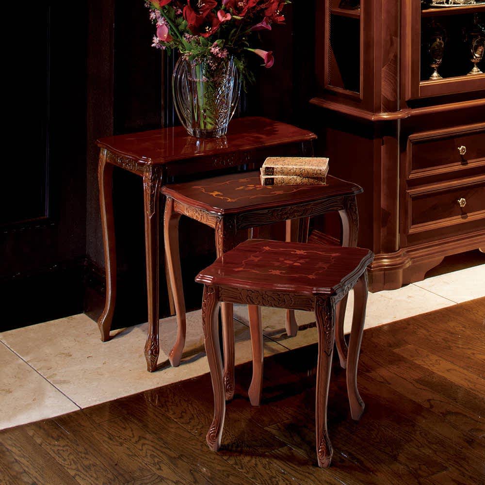 イタリア製 象がんシリーズ ネストテーブル3点セット 通販 - ディノス