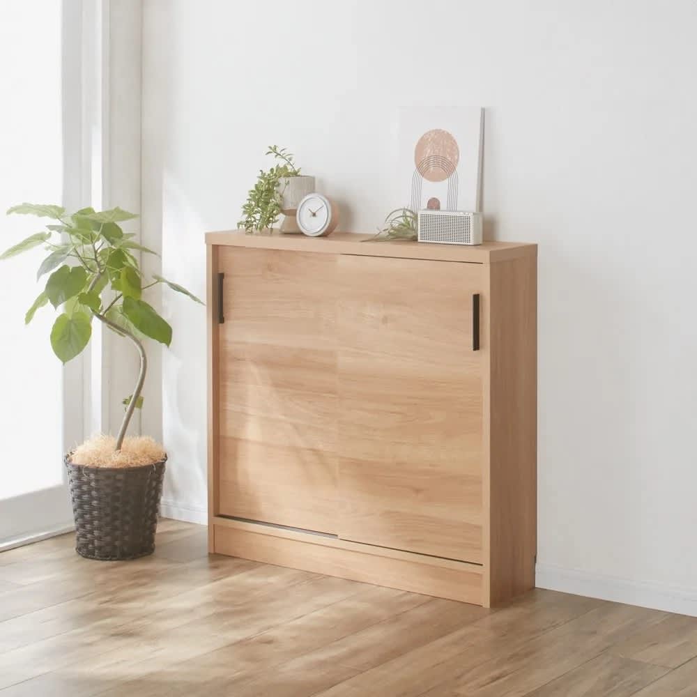 引き戸カウンター下収納庫 奥行23高さ87cmタイプ 収納庫・幅90cm 通販