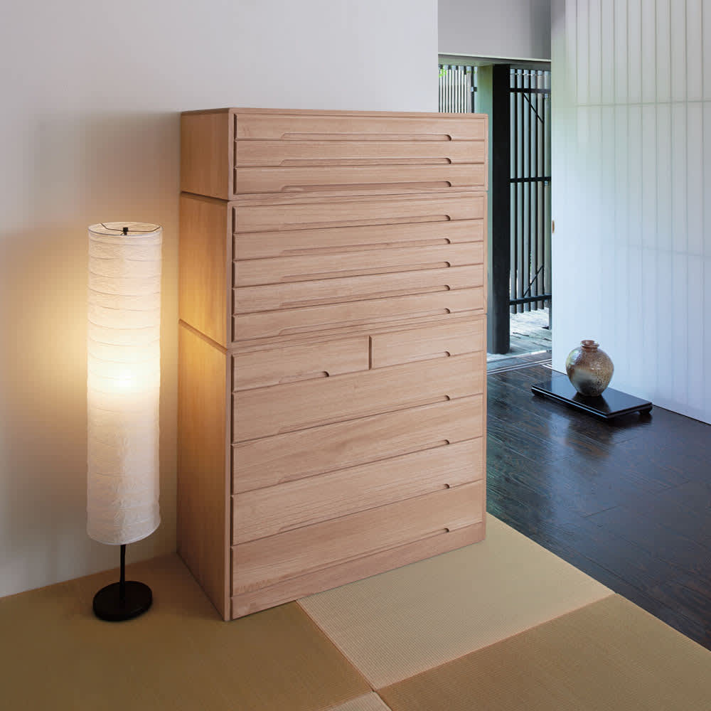 自分仕様に造れる 総桐ユニット箪笥 衣類収納箪笥5段 通販 - ディノス
