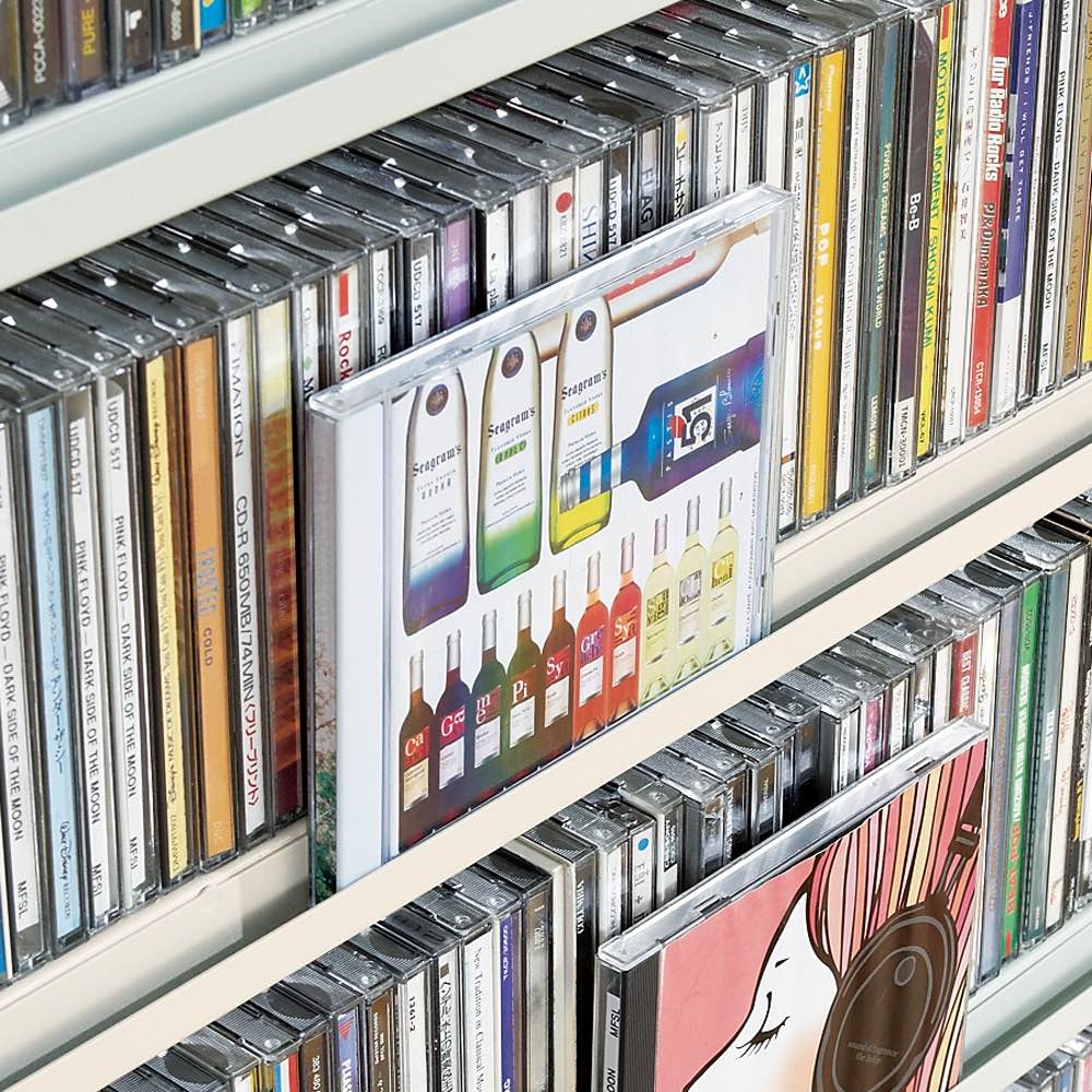 たっぷり収納！スチールラック スタンド式 CD用 幅120cm 通販 - ディノス