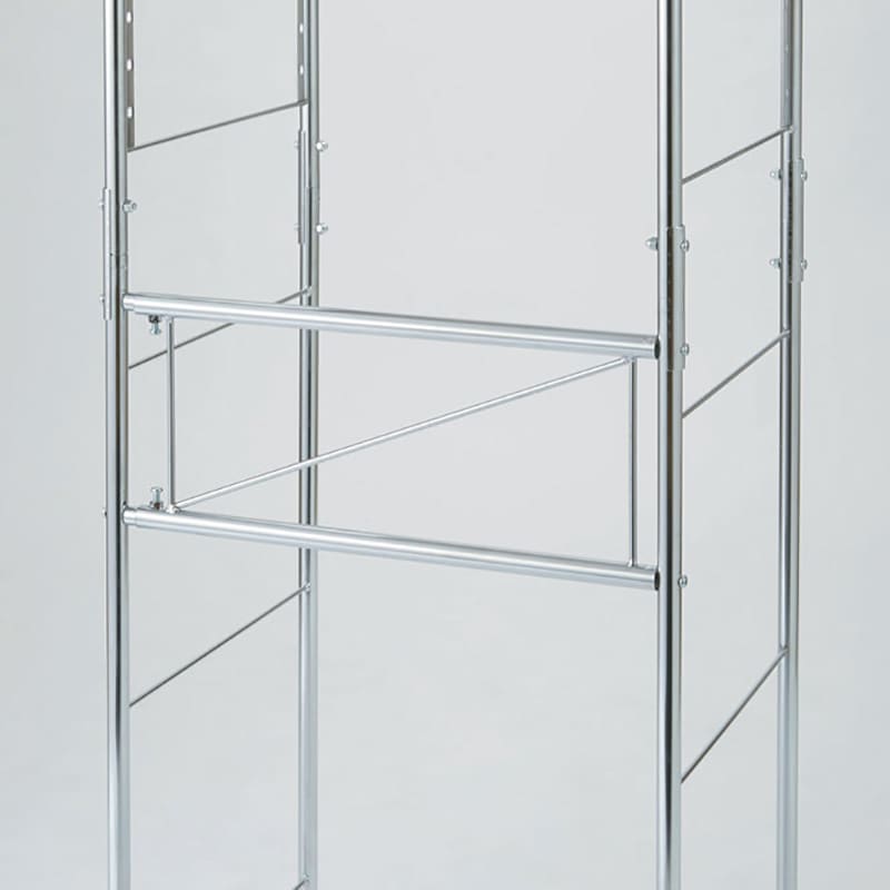 ステンレス棚ダストボックス上幅伸縮ラック 棚4段 通販 - ディノス