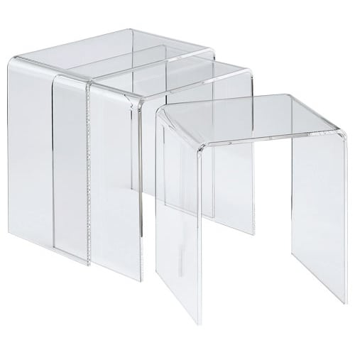 Gel/ジェル アクリルネストテーブル 3台セット 通販 - ディノス