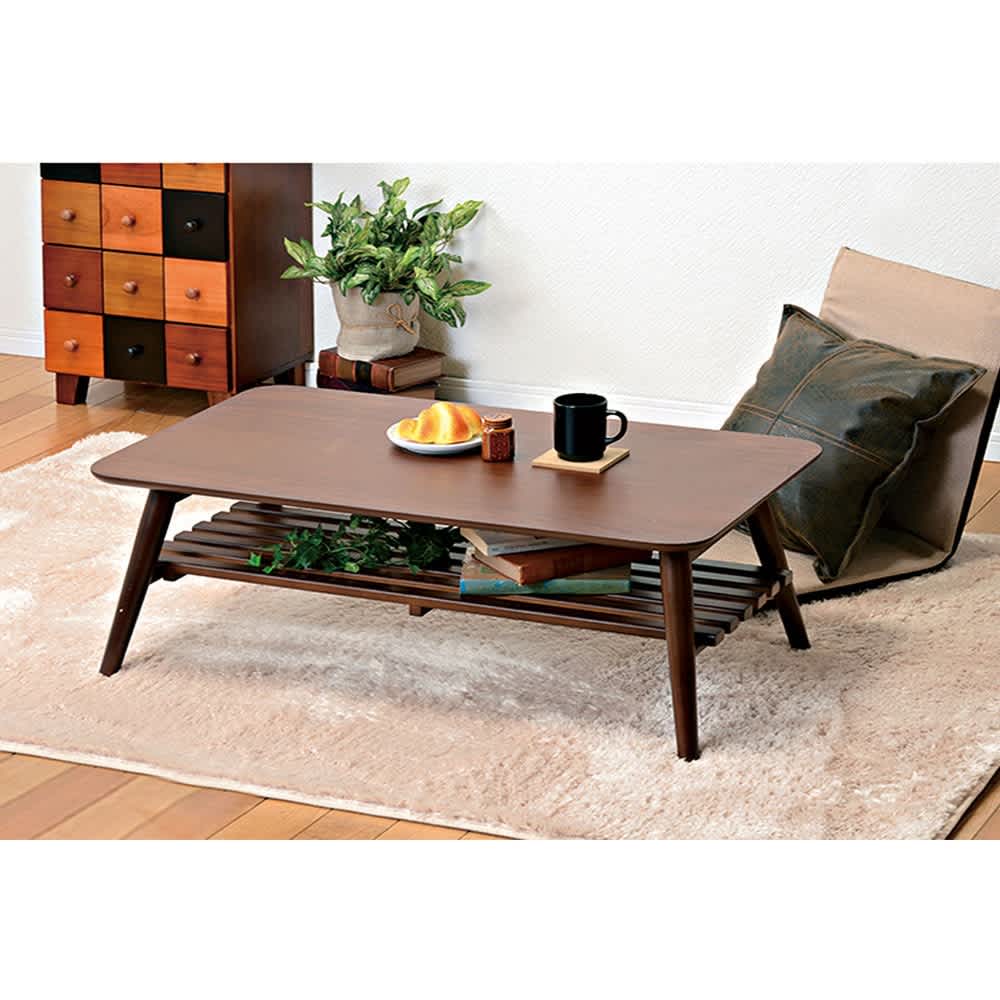 天然木折りたたみテーブル（スクエア） 通販 - ディノス