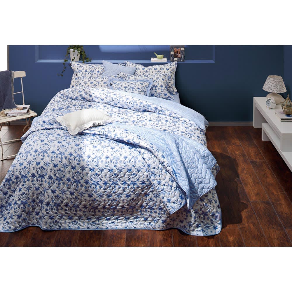 V&A デイジー柄カバーリング ベッドスプレッド 通販 - ディノス