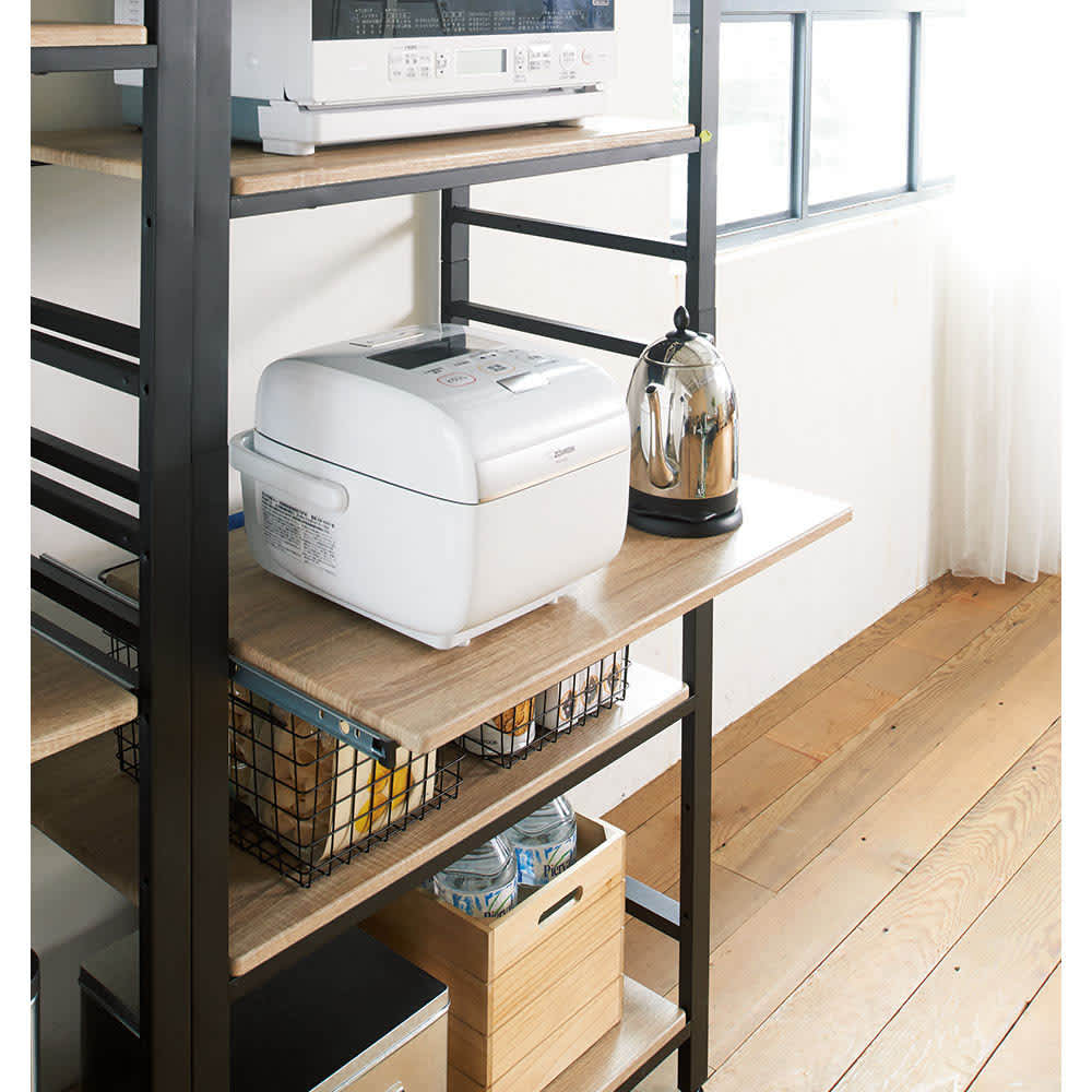 ブルックリン風キッチンラック 3段 幅60cm 通販 - ディノス