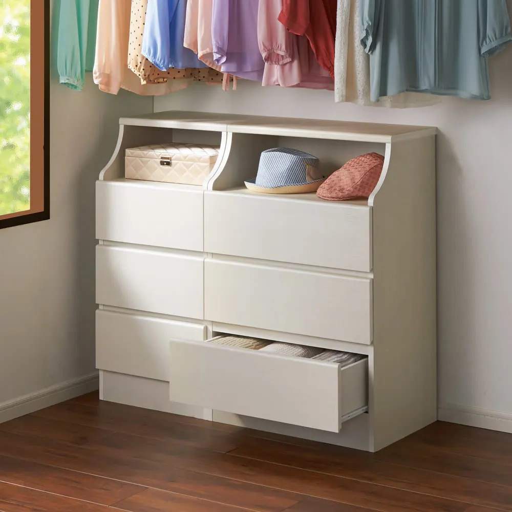 組立も簡単！ぴったりサイズがみつかるチェスト 5段・高さ133cm幅90cm