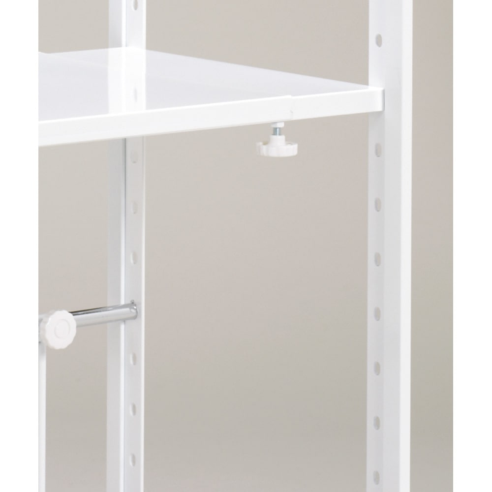 頑丈！カウンター上省スペース 脚部幅1cmキッチン収納ラック 棚1段