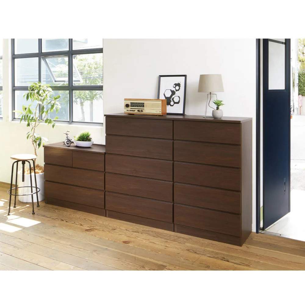 ぴったりサイズが見つかるフルスライドレールチェスト 4段 高さ89.5cm