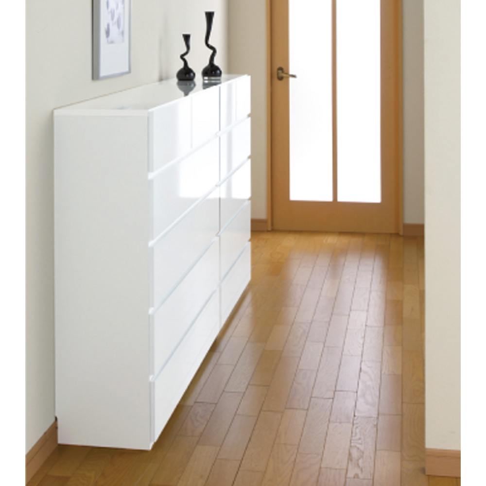 奥行30cm薄型ツヤツヤチェスト 幅50cm・5段 通販 - ディノス