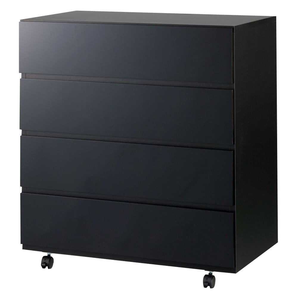 奥行46cmキャスター付きツヤツヤチェスト 幅80cm・4段 通販 - ディノス