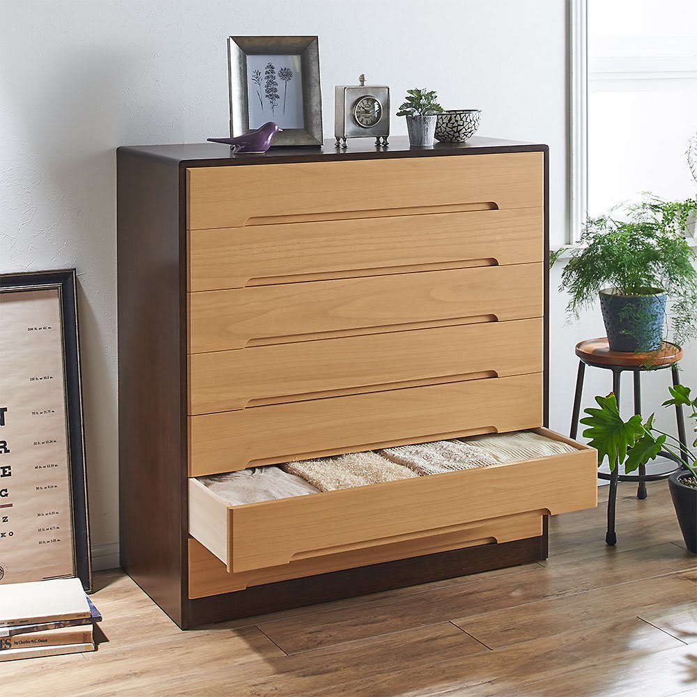 日本製】総桐モダンクローゼットチェスト 7段 高さ107cm 通販 - ディノス