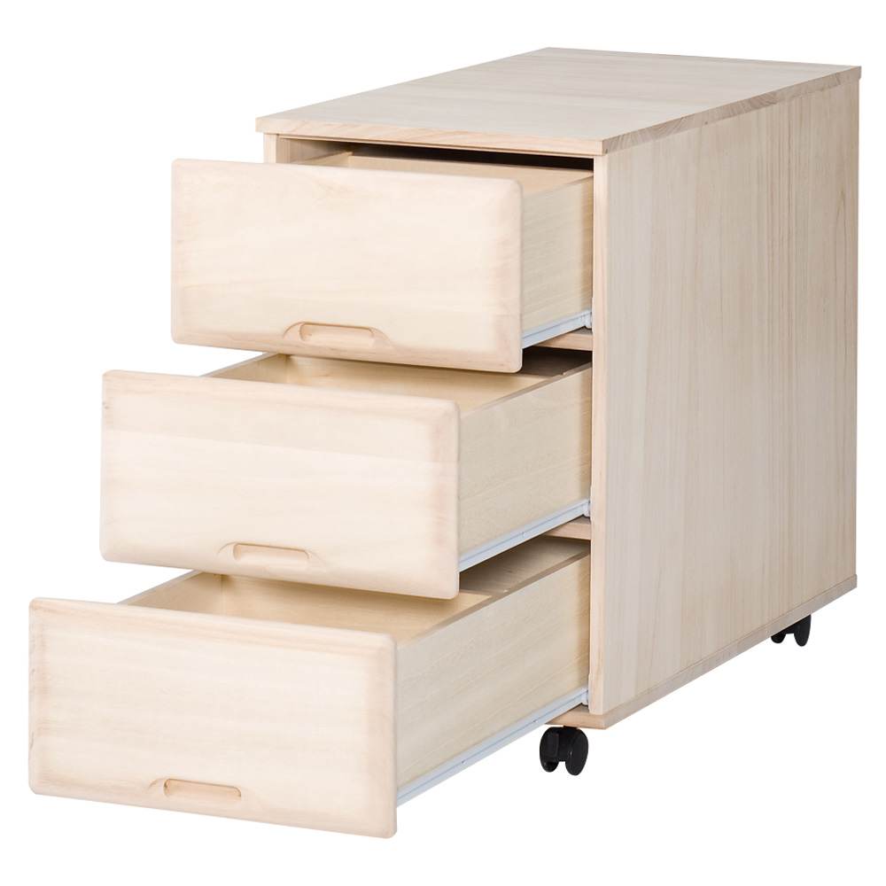 衣類に優しい押し入れ収納】総桐スライドレール 押し入れタンス スリム