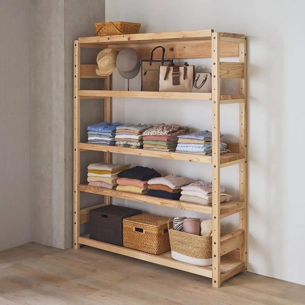 日田杉 天然木頑丈ラック ハイタイプ 幅150cm 通販 - ディノス