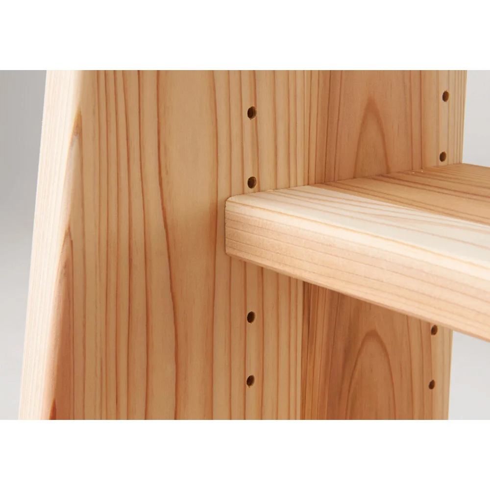 国産杉 薄型頑丈タワーシェルフ 幅90cm高さ89.5cm 通販 - ディノス