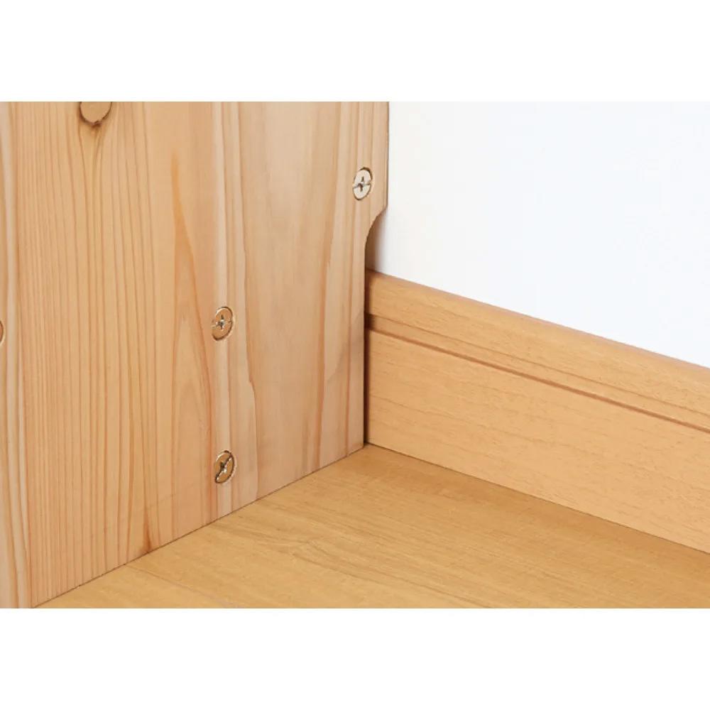 国産杉 薄型頑丈タワーシェルフ 幅120cm高さ89.5cm 通販 - ディノス