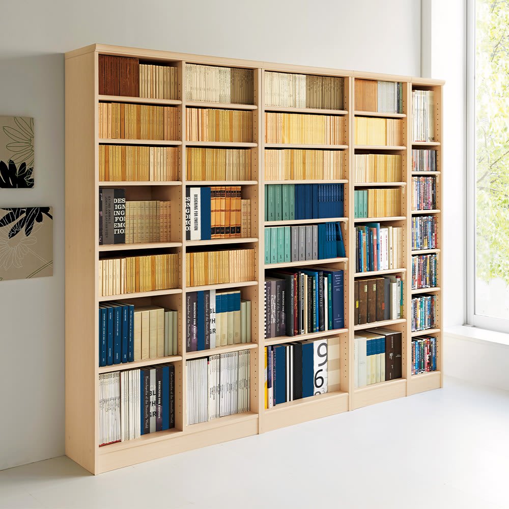 棚位置が全て選べるオープン本棚 幅86.5cm高さ60cm 通販 - ディノス