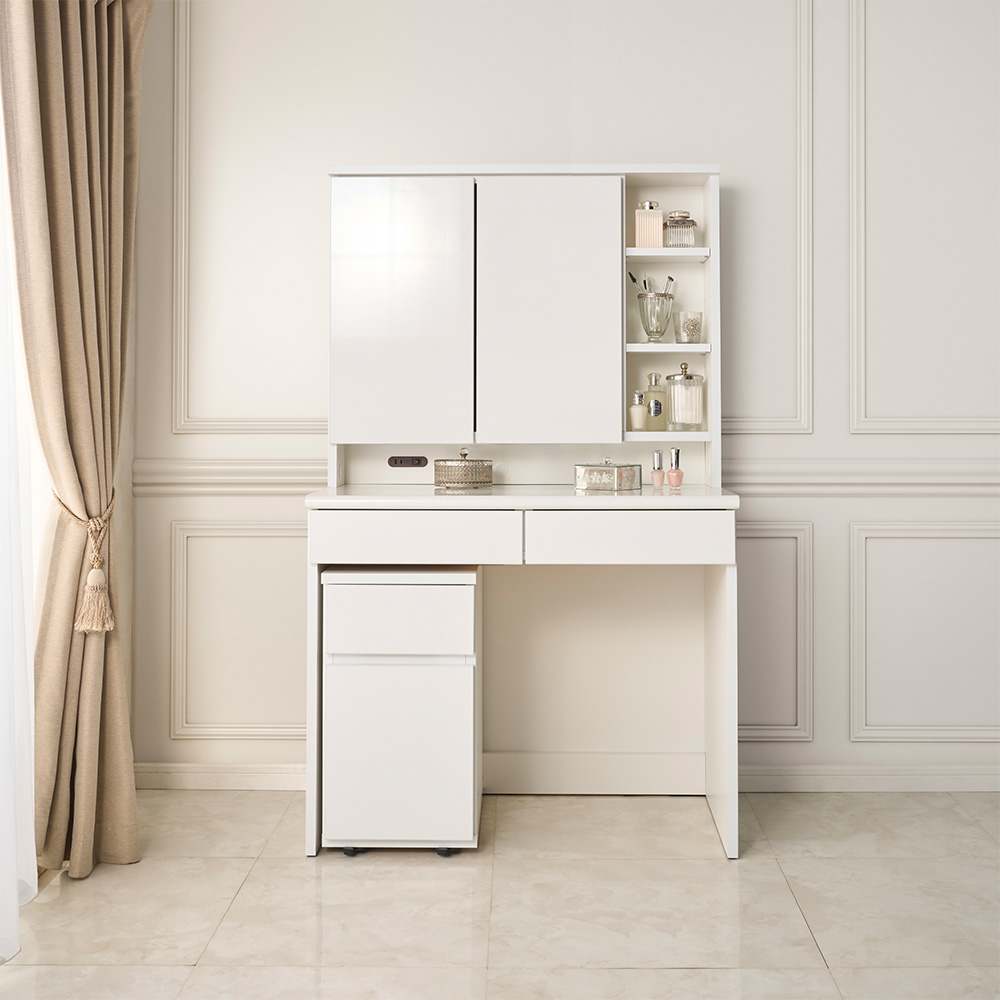 ドレッサー兼用デスク 幅75.5cm奥行56cm 通販 - ディノス