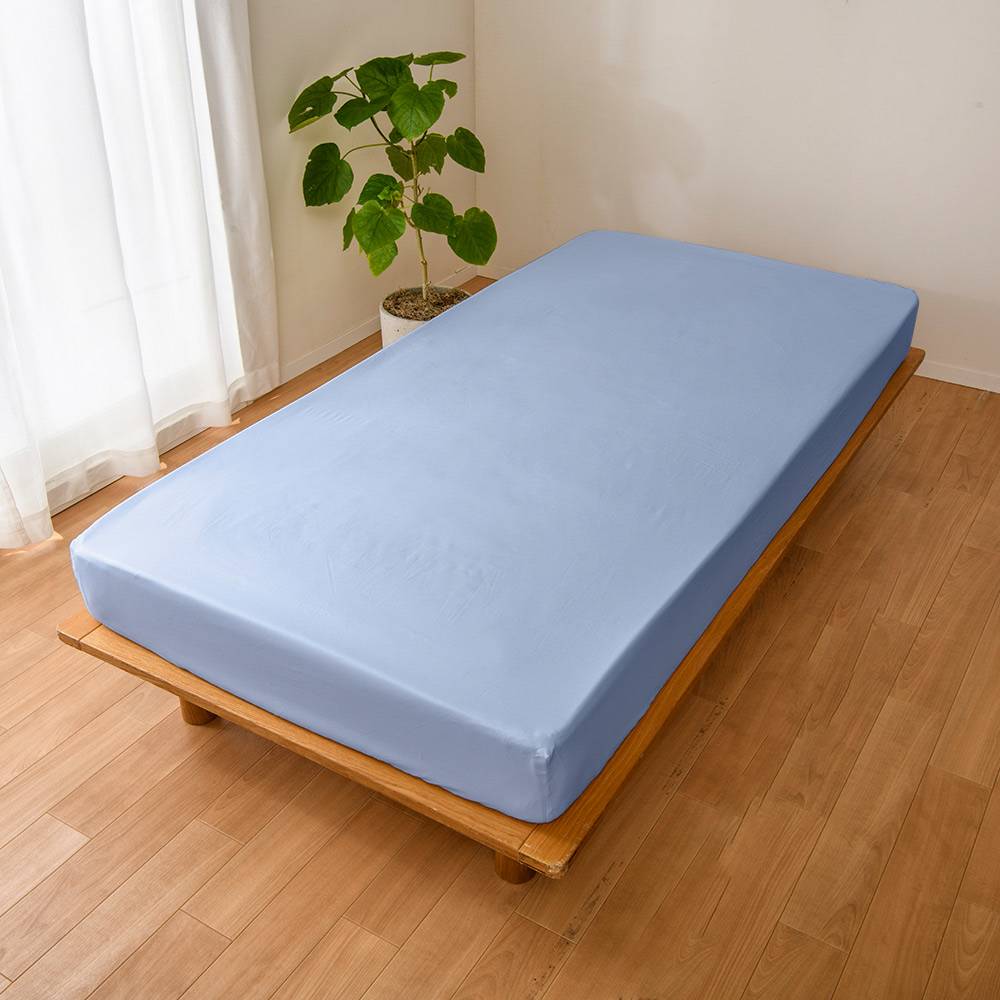 洗濯してもアイロンいらず！綿100％ スーパーソフト加工 ベッドシーツ