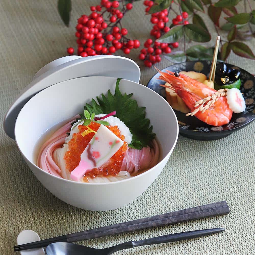 ARAS 割れないどんぶり鉢2個と浅鉢2個セット（同色） 箸置き2個の特典