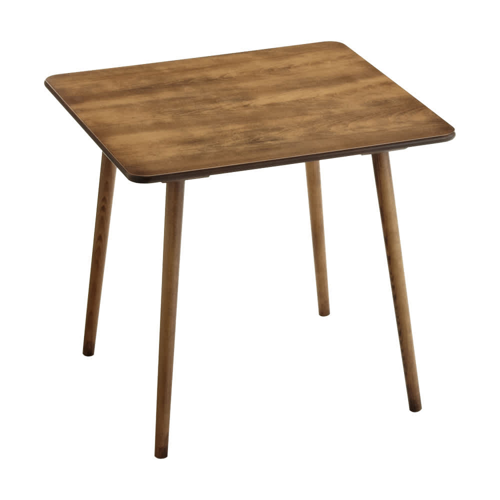 アンティーク風テーパーダイニングテーブル 正方形 幅80cm×80cm