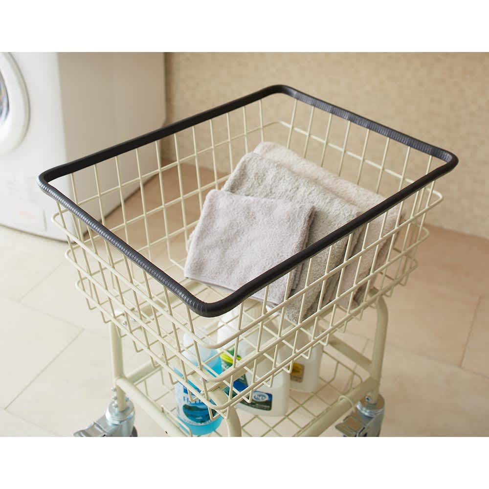 DULTON/ダルトン ランドリーカート アイボリー ハンガーラック付き