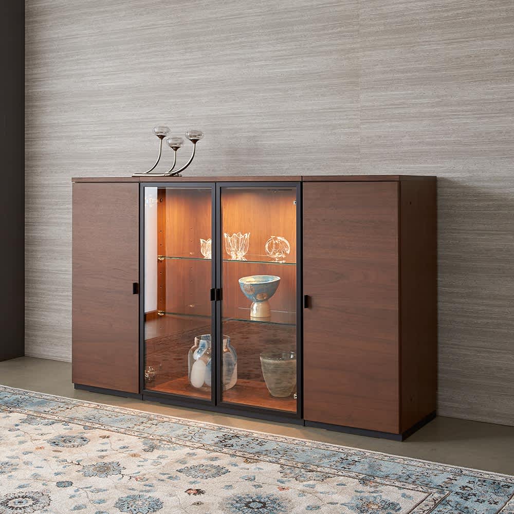 Sorrento/ソレント リビングキャビネット 幅38高さ95cm 板扉 通販