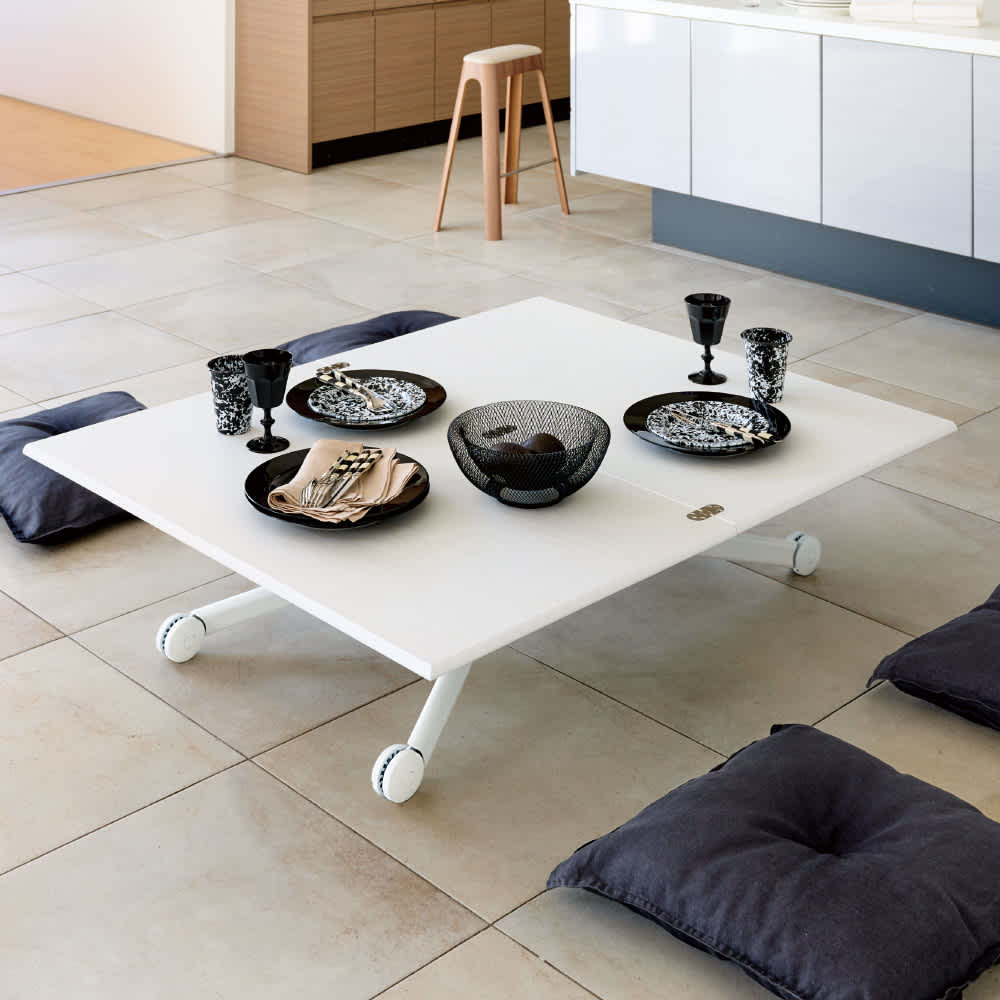 Lehtes/レフテス 昇降エクステンションテーブル（木目調） 通販 - ディノス